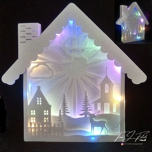 Winter House Luminaire Card TF0315, All Formats