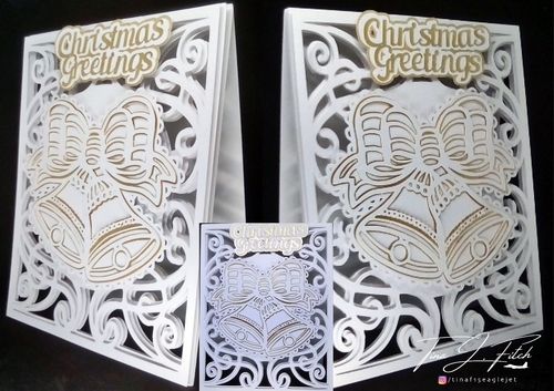 Christmas Bells Fancy Card TF0319, All Formats