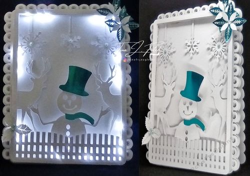 Snowman Luminaire Card TF0317 All Formats