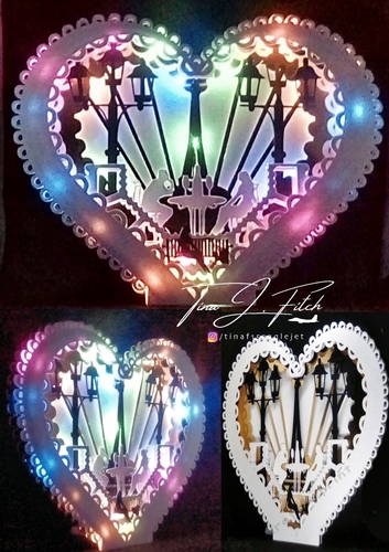 Heart Luminaire Card TF0329, All Formats