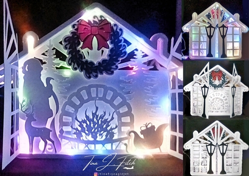 Santas House Luminaire Card TF0328 All Formats
