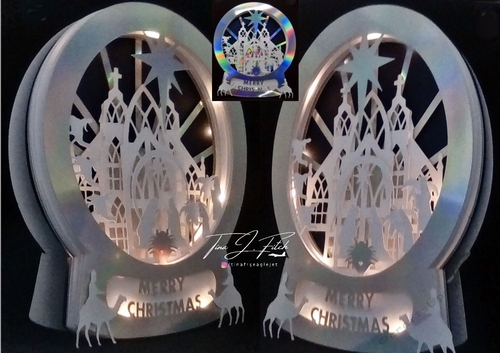 Nativity Luminaire Globe Card TF0332