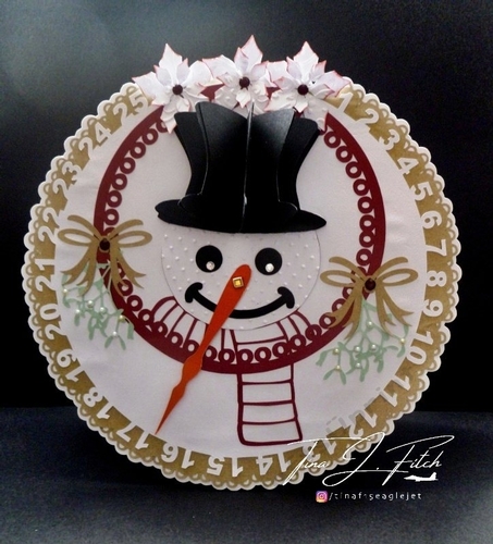 Snowman Advent Calendar Card, All formats
