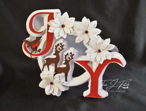 Joy Floral Card, All formats