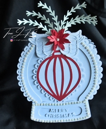 Bauble Snow globe Card, TF0341  All formats
