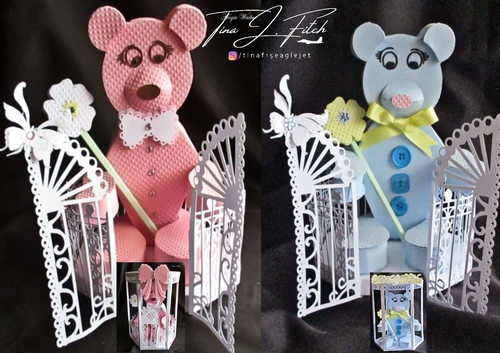 3D Teddy Bear & Box, All formats 