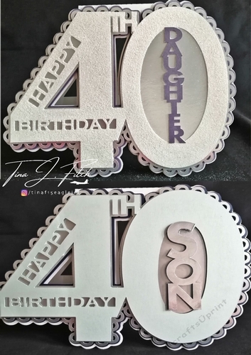 40th Birthday Son & Daughter Card TF0346, All Formats