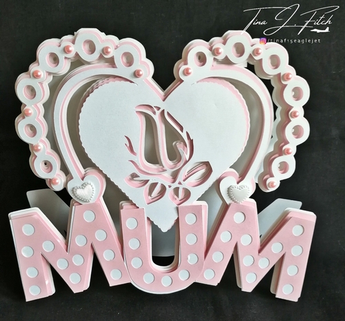 Mum Stencil card, TF0351,All Formats