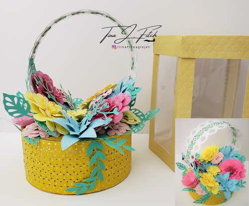 3D Floral Basket & Box, All formats