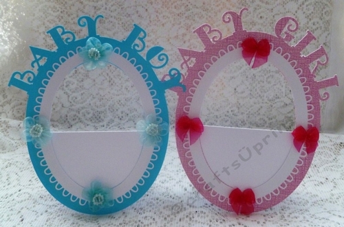 Baby Boy & Girl Oval Fancy Photo Frames 