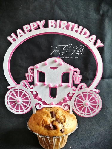 Layered Carriage Cake topper TF0371 All Formats