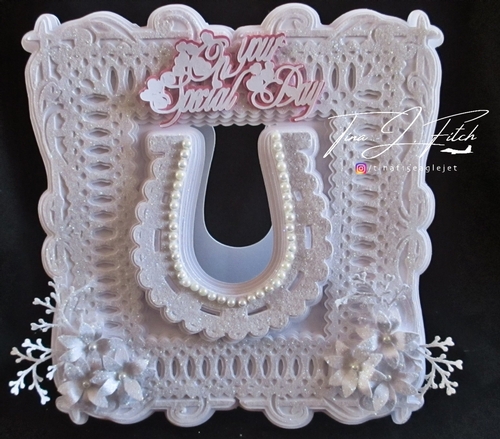 Wedding Horseshoe Card TF0104, All formats 