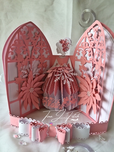 Wedding Bride Folded Book Card, All formats