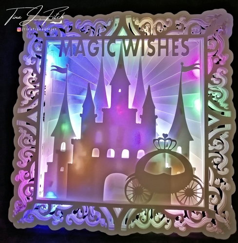 Magic Wishes Light up card/Box TF0387, All Formats