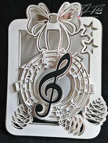Music Layered Tag Effect Card, TF0396, All Formats