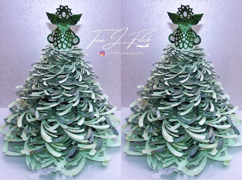 3D Christmas Tree & Angel Decoration, All formats