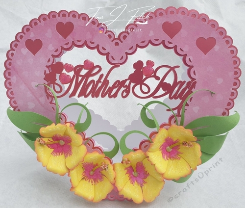 Mothers Day Heart Card TF0434, All Formats