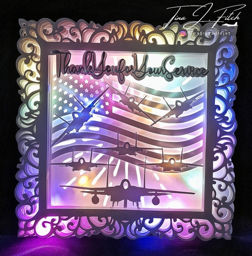 USAF Military Luminaire Card, TF0465, All Formats