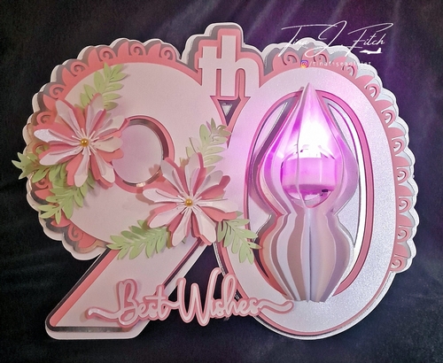 90th Candle Card TF0492, All Formats