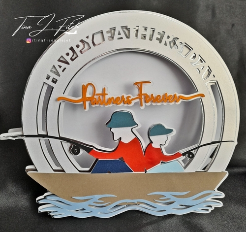 Fathers Day Fishing card TF0502, All Formats