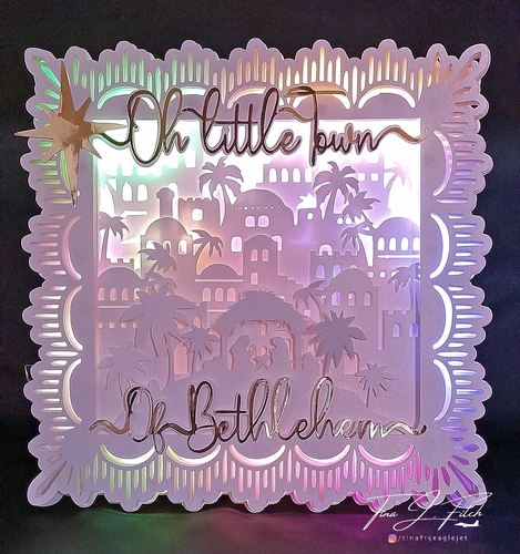 Oh Little Town Of Bethlehem Luminaire Card TF0539,All Formats
