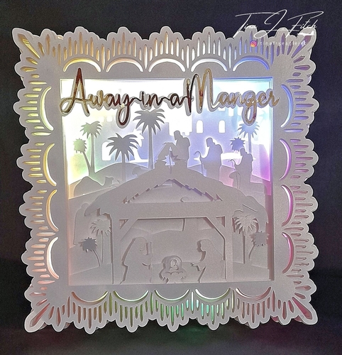 Away in a Manger Luminaire Card TF0540, All Formats
