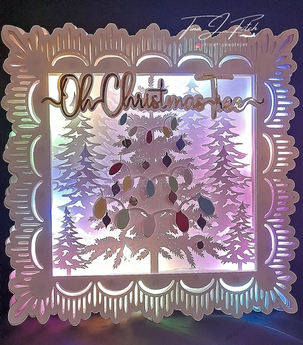 Oh Christmas Tree Luminaire Card TF0541, All Formats