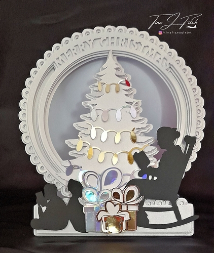 Merry Christmas Tree Card TF0561, All Formats