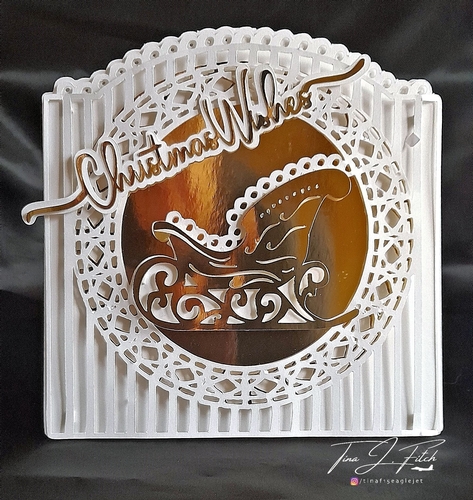 Christmas Wishes Sleigh card TF0565, All Formats