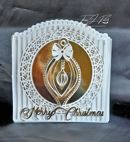Merry Christmas Bauble Frame Card TF0567, All Formats