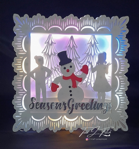 Build a Snowman Card Luminaire TF0573, All Formats
