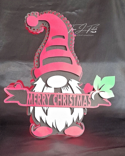 Merry Christmas Gnome Card TF0586, All Formats