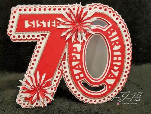 Birthday Sister 70th Card TF0596, ALL Formats