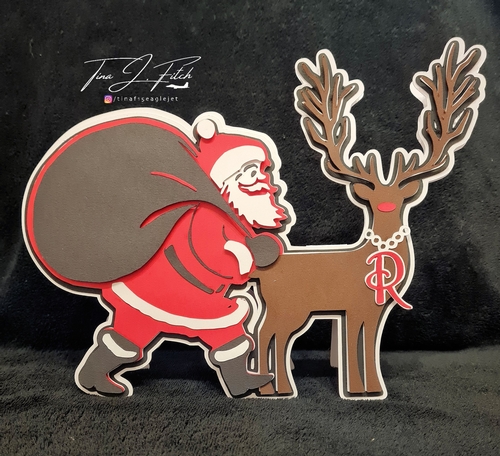 Santa & Rudolph Card TF0614, All Formats