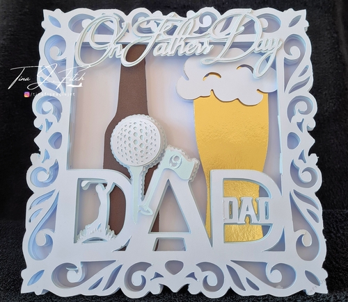 Dad Golf LAYERED Card TF0656, All Formats