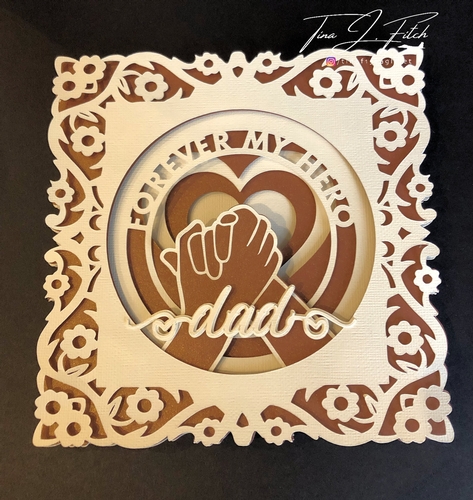 Forever My Hero Dad Luminaire Card TF0691, All Formats