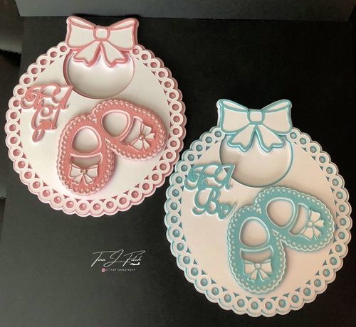 New Baby Boy/Girl Bib Fancy Card TF0697,All Formats