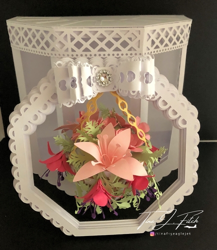 3D hanging Basket card & Box, TF0200 ,All formats 