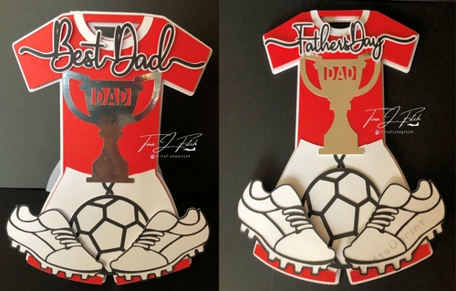 Football T-Shirt and Shorts Card TF0708, All Formats