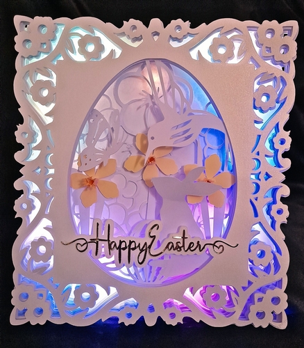 Happy Easter Luminaire Card TF0489, All Formats