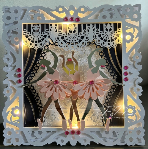 Ballet Dancers Luminaire Card TF0748, All Formats