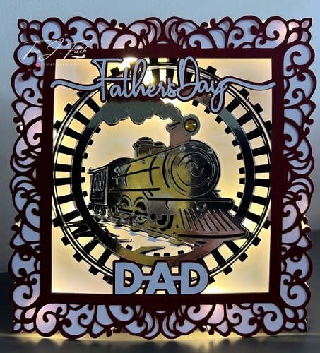 Steam Train Luminaire Card TF0753, All Formats