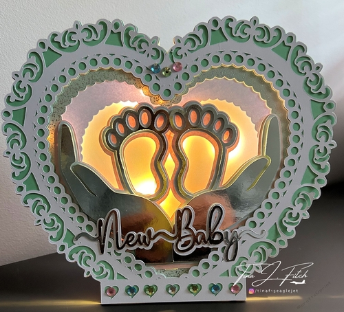 New Baby Luminaire Card TF0779, All Formats