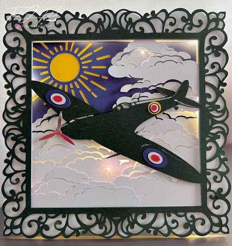 SpitFire In the Clouds Luminaire Card Template TF0788, All Formats