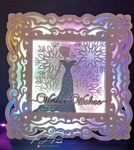 Winter Wishes Luminaire Card TF0536, All Formats