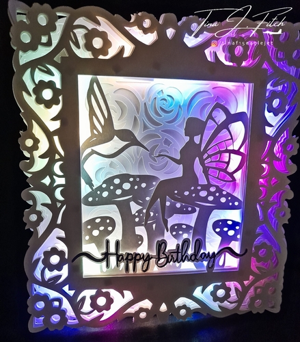 Happy Birthday Fairy Luminaire Card TF0503, All Formats