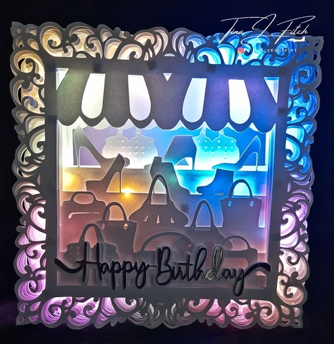 Happy Birthday Shoes & Bags Luminaire Card TF0504, All Formats
