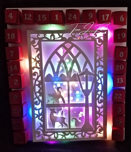 Advent Light up Card & Box TF0390, All formats