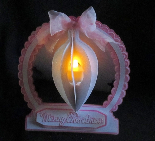 Tea-Light -Luminaire Snow globe card TF0136, All formats