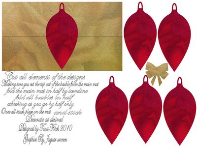 Christmas Pop Up Place Setting Mats